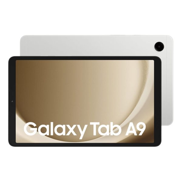 samsung galaxy tab a9 silver back and front